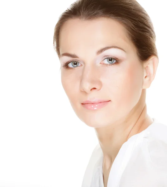 Young adult woman with health skin of face — Stock Photo, Image