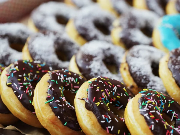 Donuts coloridos — Fotografia de Stock