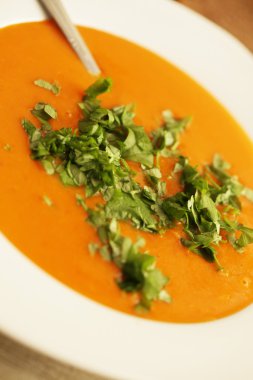 Balkabağı çorbası.