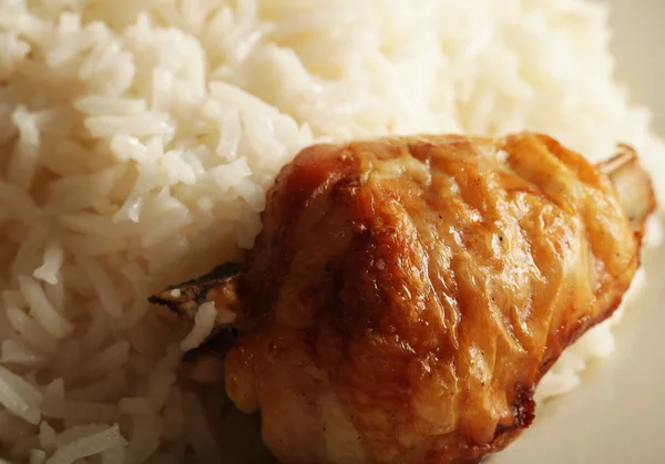 쌀과 함께 치킨 — 스톡 사진