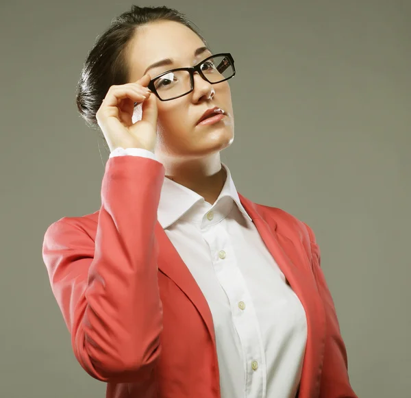 Business woman wearing glasses — Stock Photo, Image