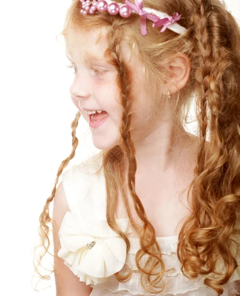 Little girl with red hair — Stock Photo, Image