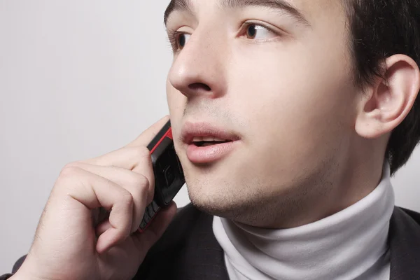 Young business man making a phone call — Stock Photo, Image