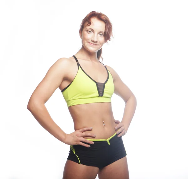 Fitness nő oktató — Stock Fotó