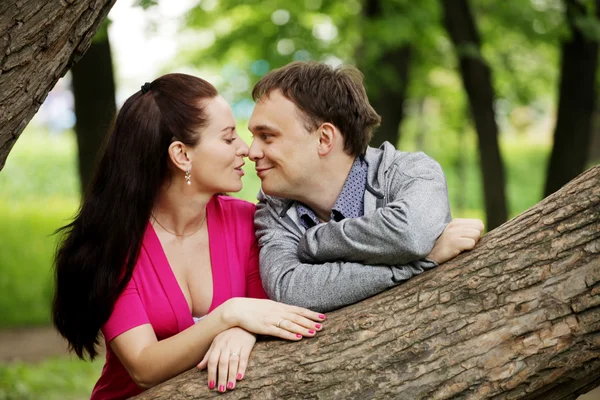 Jovem casal apaixonado — Fotografia de Stock