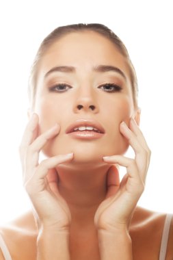 Güzel kadın yüzü