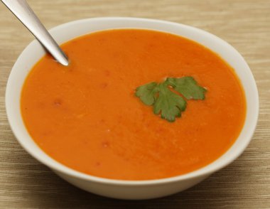 Balkabağı çorbası.