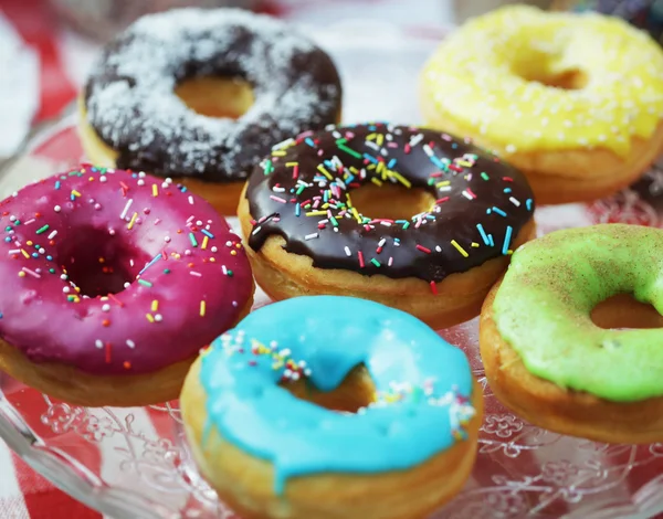 Donuts coloridos — Fotografia de Stock