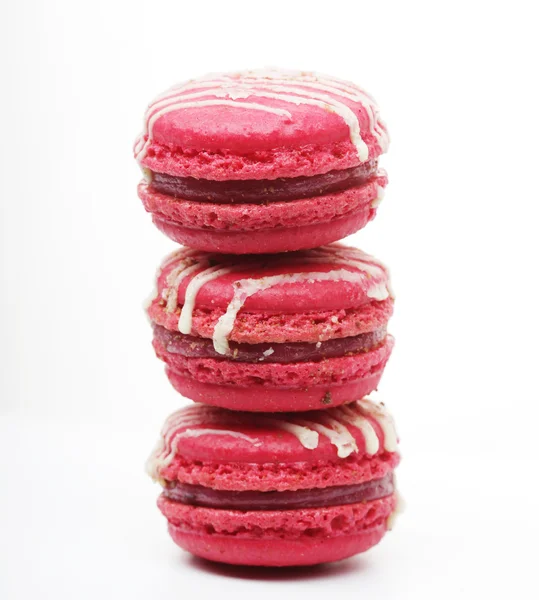 Chutné macaroons růžový — Stock fotografie