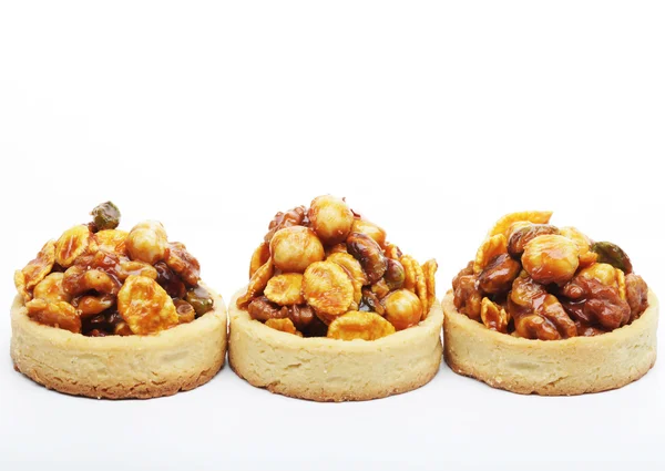 Little nuts tarts. — Stock Photo, Image