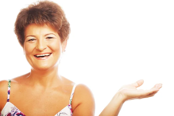 Mature happy woman — Stock Photo, Image