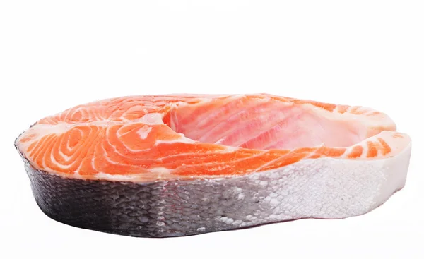 Salmón. Filete de pescado rojo de salmón crudo fresco . — Foto de Stock