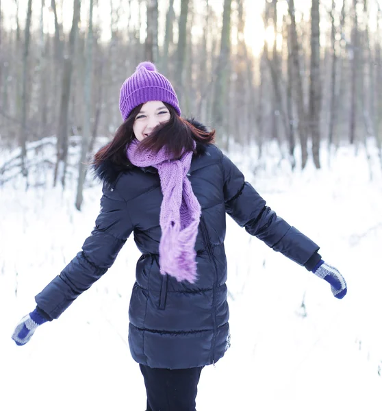 Mulher de Inverno — Fotografia de Stock