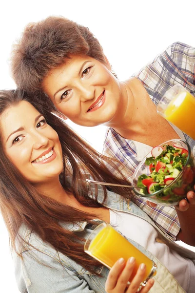 Mother and daughter  - health life. — Stock Photo, Image