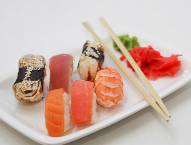 suşi. güzel Japon gıda.