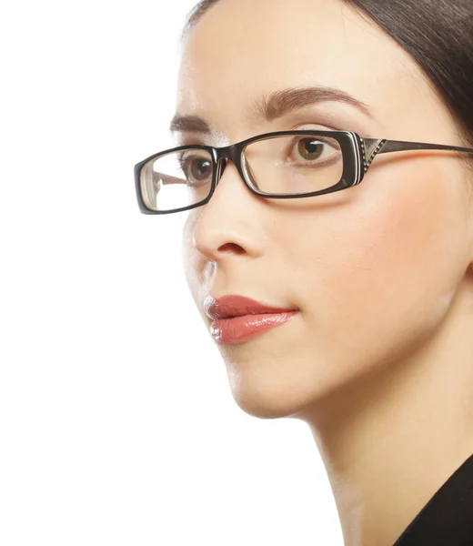 Młoda kobieta biznesu w okularach — Zdjęcie stockowe