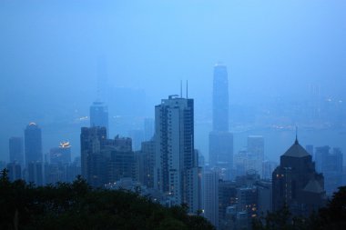 Hong kong victoria Limanı, gece