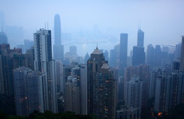Hong kong. Victoria Limanı, gece.