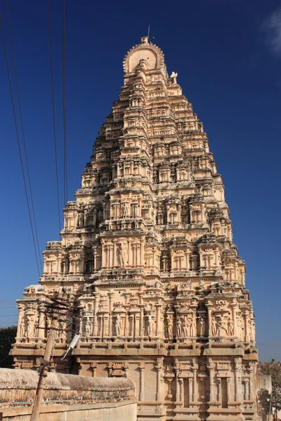 Virupaksha hinduistischer Tempel in Hampi, Indien. — Stockfoto