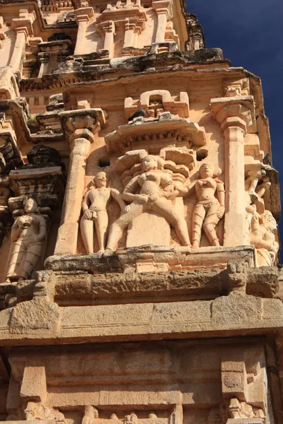Dick hinduiska templet i hampi, Indien. — Stockfoto