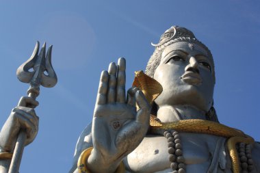 Lord shiva heykeli murudeshwar, karnataka, Hindistan.
