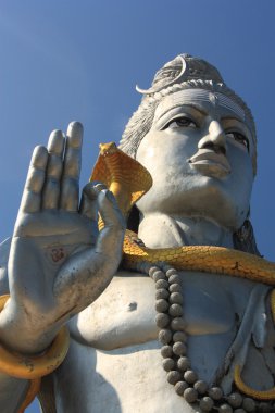 Lord shiva heykeli murudeshwar, karnataka, Hindistan.