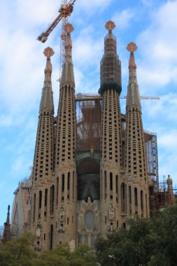 ünlü sagrada familia için Barselona, İspanya.