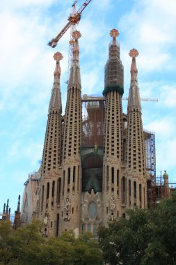ünlü sagrada familia için Barselona, İspanya.