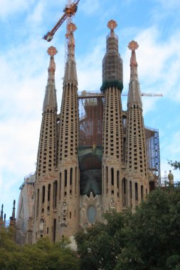 ünlü sagrada familia için Barselona, İspanya.