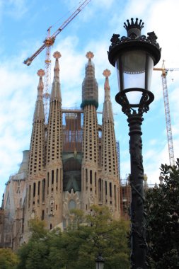 ünlü sagrada familia için Barselona, İspanya.