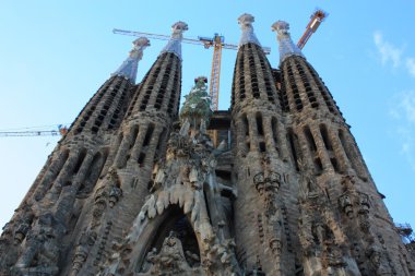 ünlü sagrada familia için Barselona, İspanya.