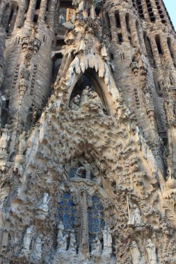 ünlü sagrada familia için Barselona, İspanya.