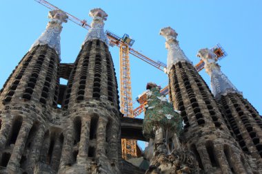 ünlü sagrada familia için Barselona, İspanya.