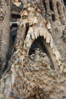 ünlü sagrada familia için Barselona, İspanya.