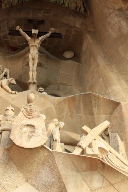 ünlü sagrada familia için Barselona, İspanya.