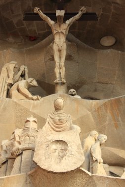 ünlü sagrada familia için Barselona, İspanya.