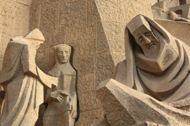 ünlü sagrada familia için Barselona, İspanya.