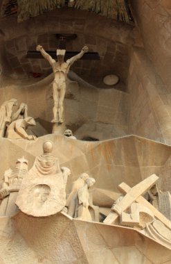 ünlü sagrada familia için Barselona, İspanya.