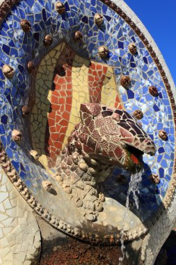 Park guell barcelona, Katalonya, İspanya.