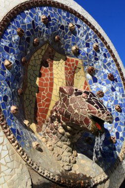 Park guell barcelona, Katalonya, İspanya.