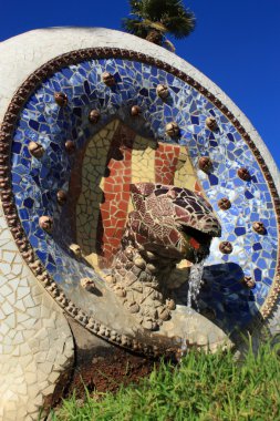Park guell barcelona, Katalonya, İspanya.