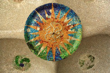 Park guell barcelona, Katalonya, İspanya.
