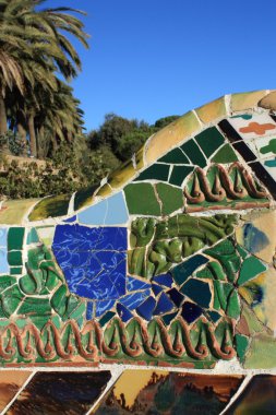 Park guell barcelona, Katalonya, İspanya.