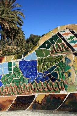 Park guell barcelona, Katalonya, İspanya.