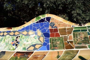 Park guell barcelona, Katalonya, İspanya.