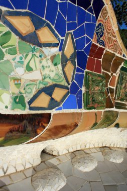 Park guell barcelona, Katalonya, İspanya.