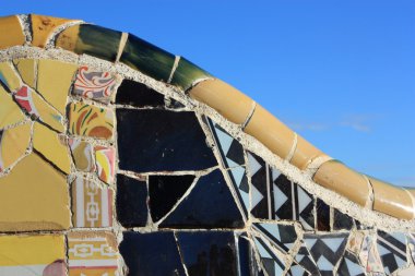 Park guell barcelona, Katalonya, İspanya.