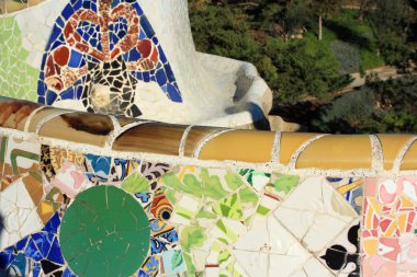 Park guell barcelona, Katalonya, İspanya.