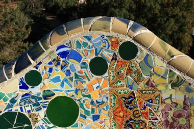 Park guell barcelona, Katalonya, İspanya.