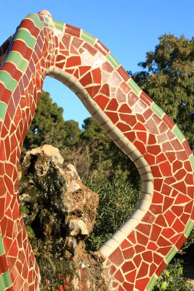 Park Guell em Barcelona, Catalunha, Espanha . — Fotografia de Stock